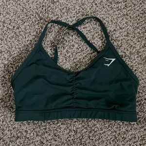 Dark green training sports bra form gymshark!! Size medium